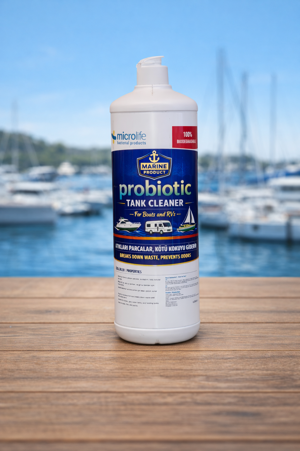 Kazancı Çevre Tekniği — Domestic Probiotic Solution to Odor Problems in Holding Tanks on Boats and in RVs