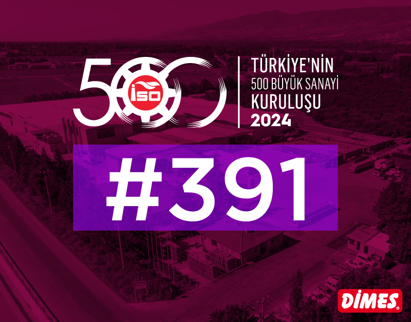 DİMES — Dimes İSO 500 Listesinde 24 Sıra Yükseldi