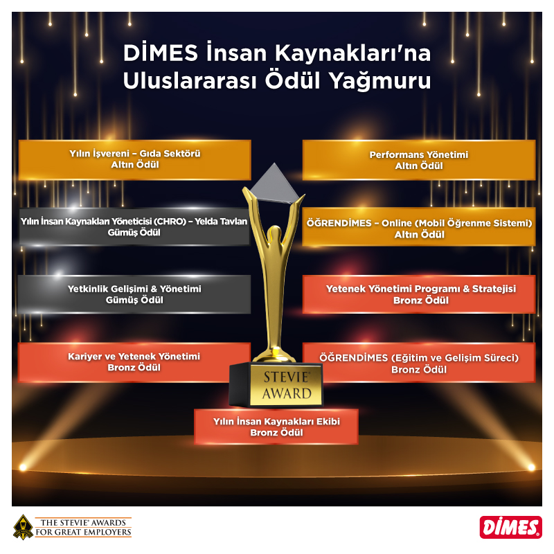 DİMES — Dimes İnsan Kaynakları Projelerine Uluslararası Ödül Yağmuru