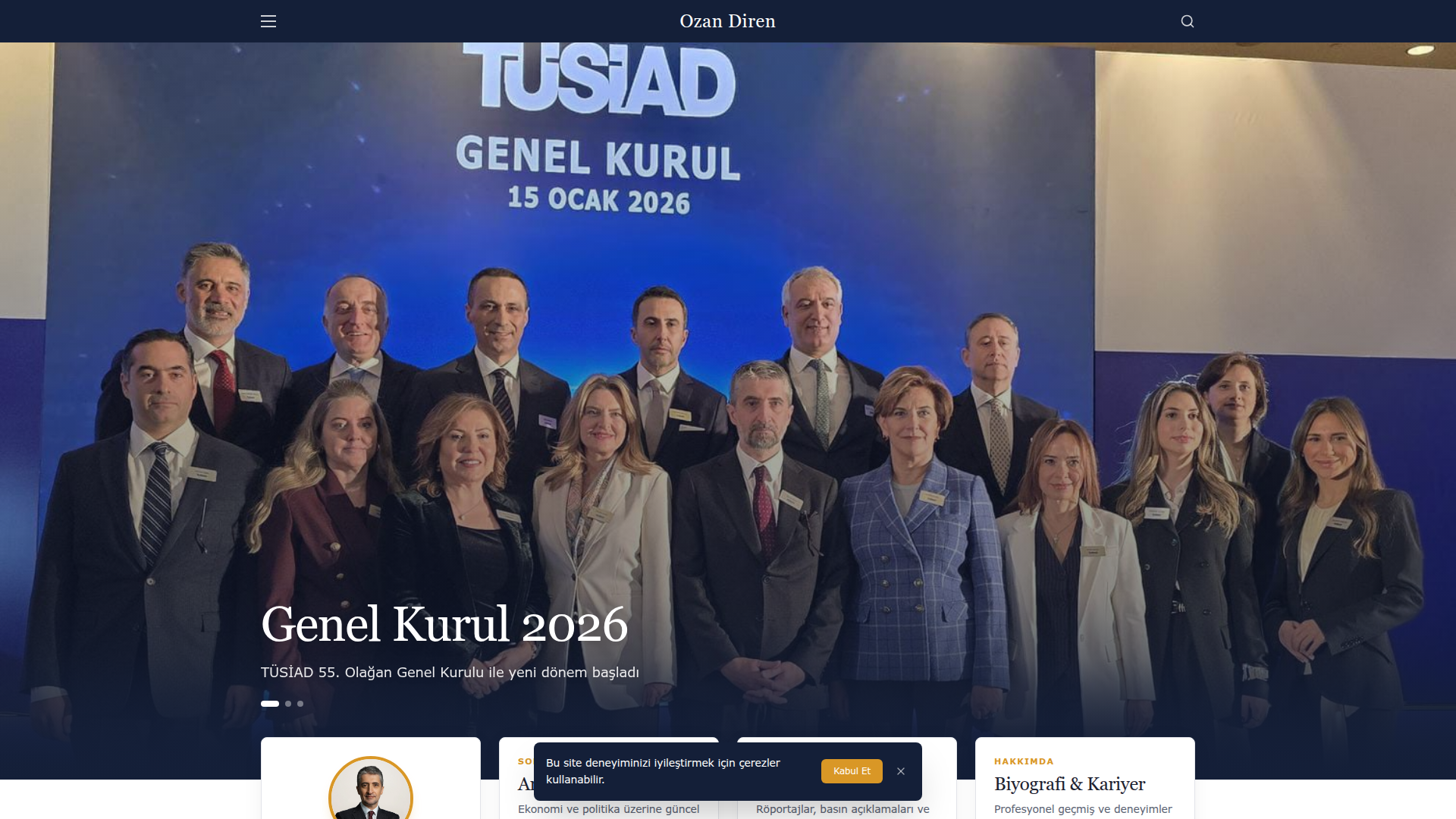 ozandiren.com: The Digital Presence of a Business Leader — Digital Production & AI Automation case study